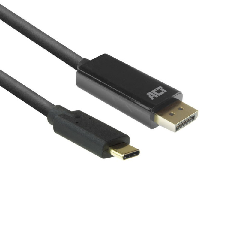 ACT AC7325  USBC naar DisplayPort Kabel  2 m  Zwart