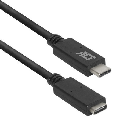 ACT AC7412 USB 32 Gen 1 Kabel USBC naar USBC 2m Zwart