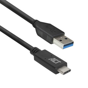 ACT AC7417  USB 3.2 Gen 1  USB-C naar USB-A  2m  Zwart