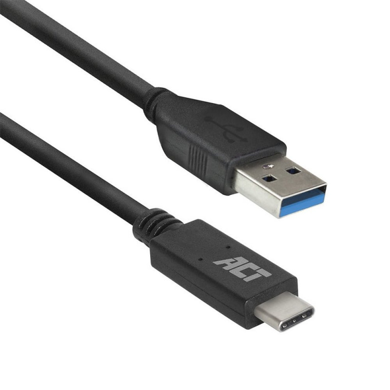 ACT AC7417  USB 3.2 Gen 1  USB-C naar USB-A  2m  Zwart