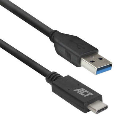 ACT AC7417  USB 3.2 Gen 1  USB-C naar USB-A  2m  Zwart