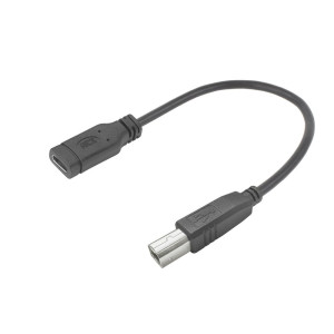ACT Adapterkabel USB TypeC Female naar USBB 20 Printer 02 meter