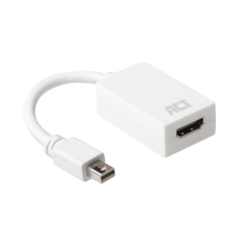 ACT AC7525  Mini DisplayPort naar HDMI Adapter  015 m  Wit