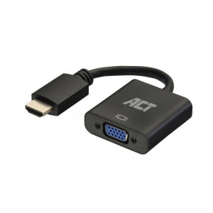 ACT AC7535  HDMI naar VGA Adapter  023 m  Zwart