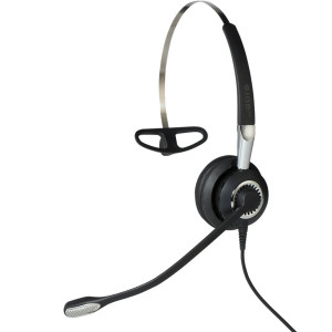Jabra BIZ 2400 II 3in1 WB Unify Bedrade On-ear Mono Headset QD Aansluiting Zwart/Zilver