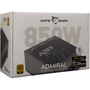 White Shark Admiral  850 Watt Gold ATX 3.0 PSU  PCIe 5.0  Power Supply  Voeding