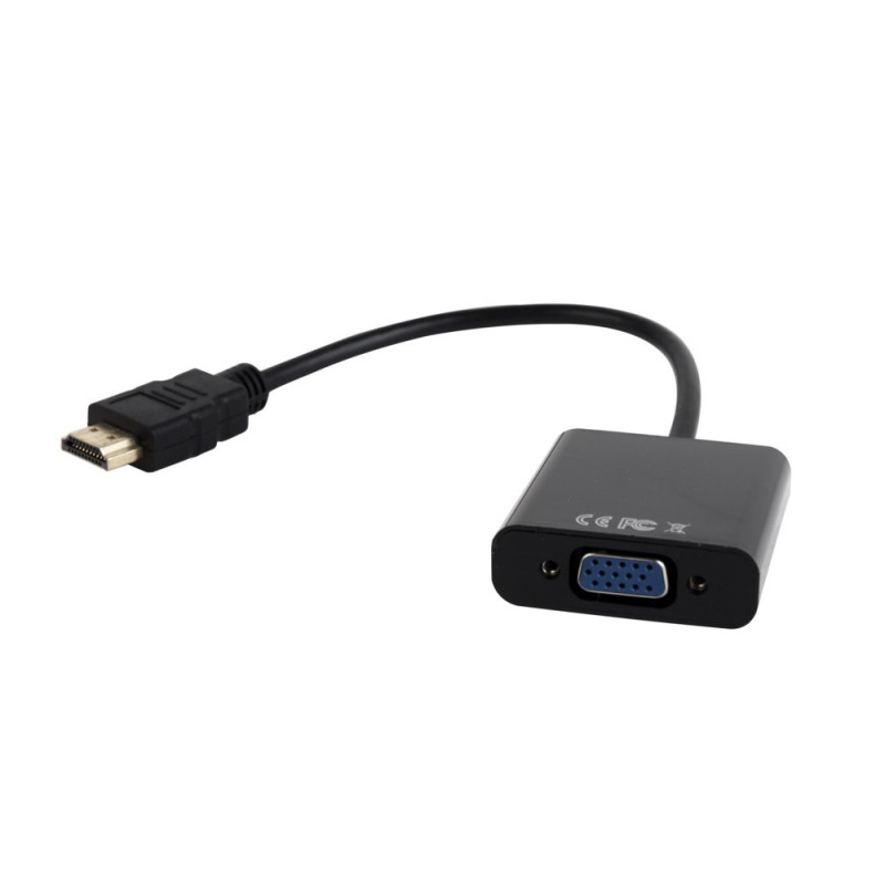 Gembird AHDMIVGA03  HDMI naar VGA Adapter  015 m  Zwart