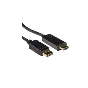 ACT AK3990 DisplayPort naar HDMI Kabel Male HDMIA Male