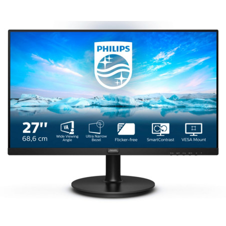 Philips 271V8L/00 27  1920x1080 Full HD VA  75Hz  4ms  SmartContrast  Flicker-Free  LowBlue Mode  Monitor
