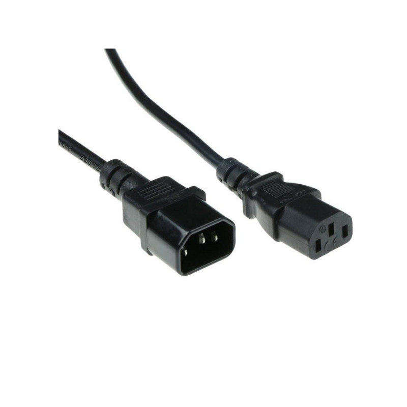 Microconnect AK 5029  Stroomkabel  C13 naar C14  06 m  250V  10A  Zwart