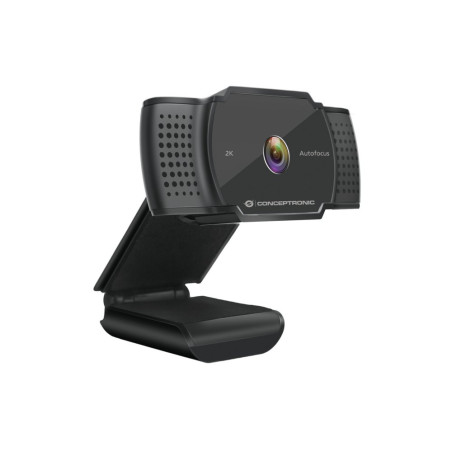 Conceptronic AMDIS02B  2K Super HD Webcam  5MP  2592x1944 30FPS  Autofocus  USB 2.0  Ingebouwde Microfoon