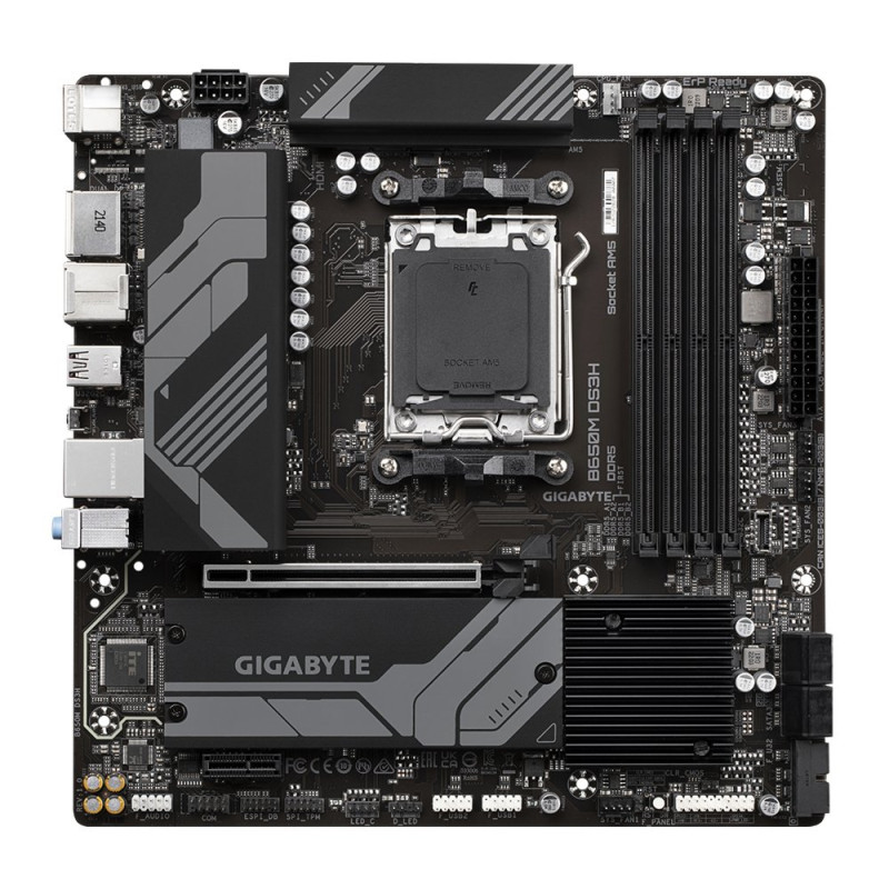 Gigabyte B650M DS3H  Socket AM5  AMD B650  4xDDR5  MicroATX  Moederbord