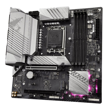 Gigabyte B760M AORUS ELITE AX  Socket LGA 1700  Intel B760  4xDDR5  MicroATX  Moederbord