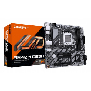 Gigabyte B840M DS3H  Socket AM5  AMD B840  4xDDR5  Micro ATX  Moederbord