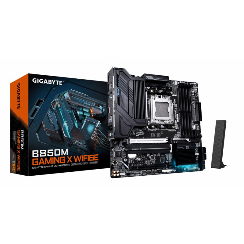 GIGABYTE B850M GAMING X WIFI6E  Socket AM5  AMD B850  4xDDR5  Micro ATX  Moederbord