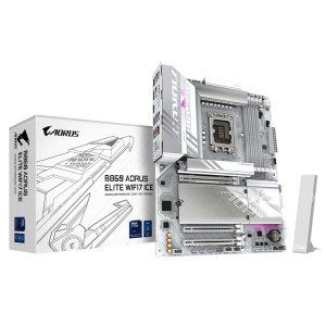 Gigabyte B860 AORUS ELITE WIFI7 ICE  Socket LGA 1851 (V1)  Intel B860  4xDDR5  ATX  Moederbord