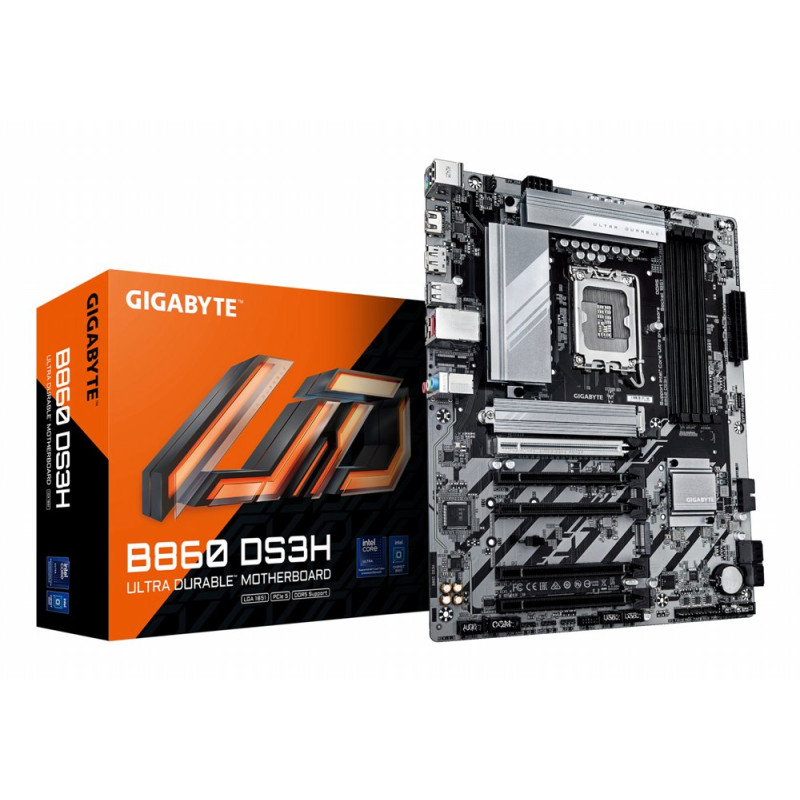 Gigabyte B860 DS3H  Socket LGA 1851 (V1)  Intel B860  4xDDR5  ATX  Moederbord