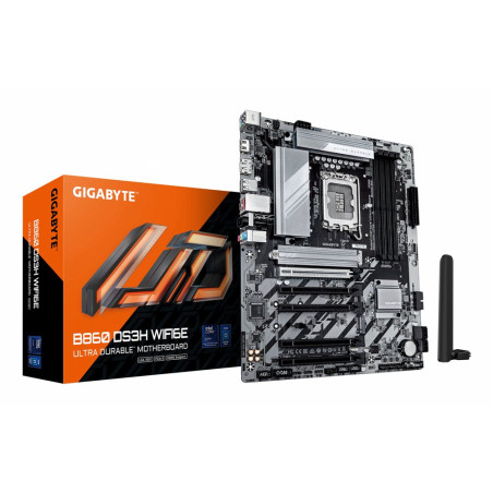 Gigabyte B860 DS3H WIFI6E  Socket LGA 1851 (V1)  Intel B860  4xDDR5  ATX  Moederbord
