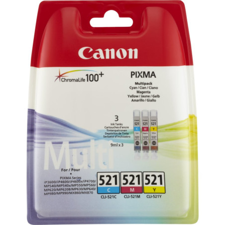 Canon 2934B010 Originele CyaanMagentaGeel Inktcartridges 3Pack