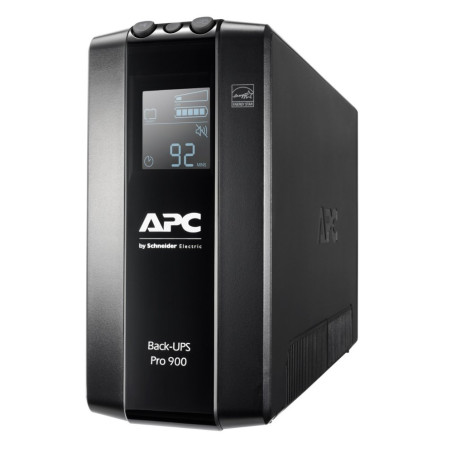 APC Back-UPS Pro BR900MI  900 VA  6x IEC C13 Stopcontacten  AVR Spanningstabilisatie  LCD-Statusdisplay