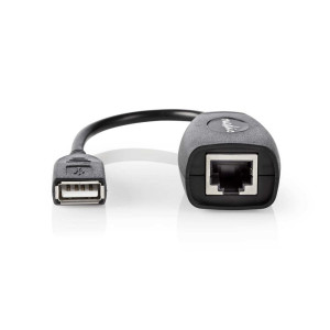 Nedis USBA Ethernet  02 m  Zwart