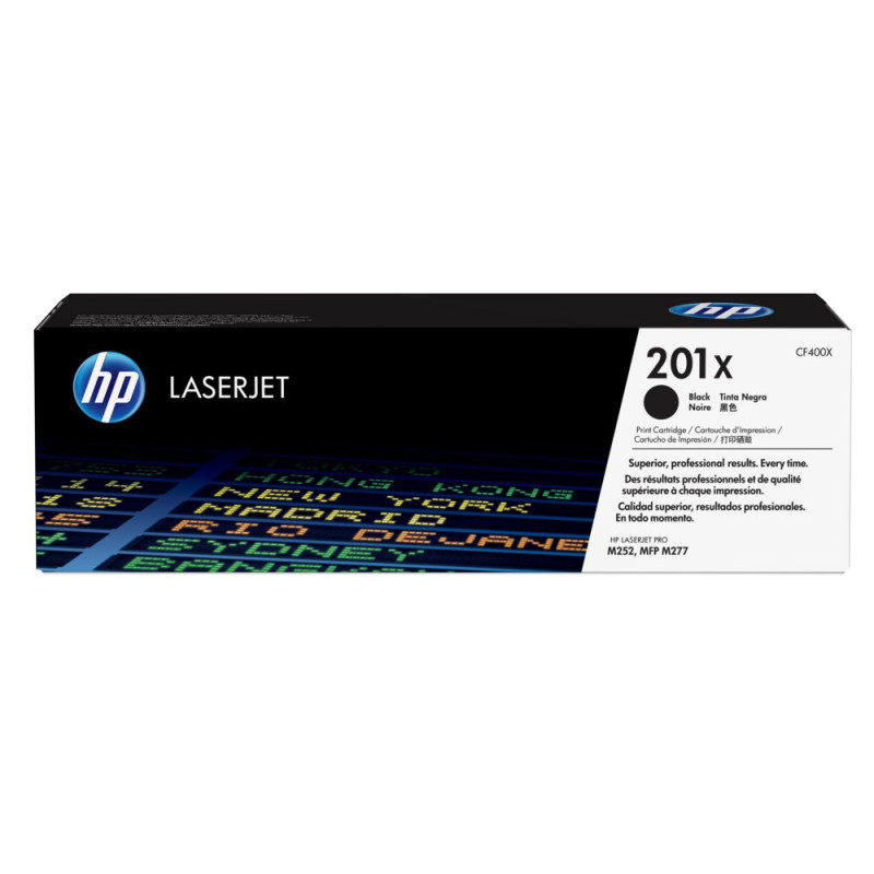 HP 201X (CF400X)  Tonercartridge  Origineel  Zwart  Hoge capaciteit  LaserJet