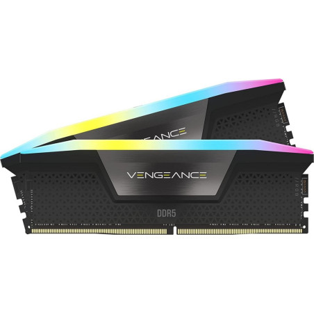 Corsair Vengeance RGB Zwart 32GB 2x16GB DDR5 5200MHz DIMM CL40 Geheugenmodule RAM