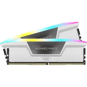 Corsair Vengeance RGB Wit 32GB 2x16GB DDR5 5200MHz DIMM CL40 Geheugenmodule RAM