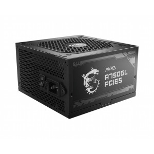 MSI MAG A750GL PCIE5  750 Watt Gold ATX 3.0 PSU  Modulair  Power Supply  Voeding