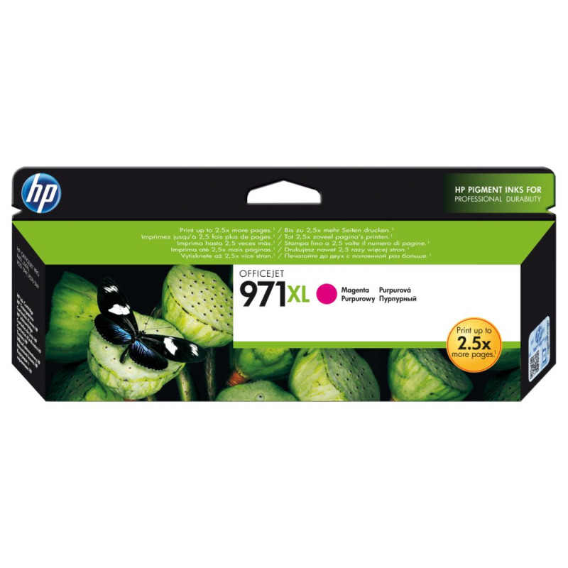 HP 971XL  Originele Inktcartridge  High-Capacity  Magenta