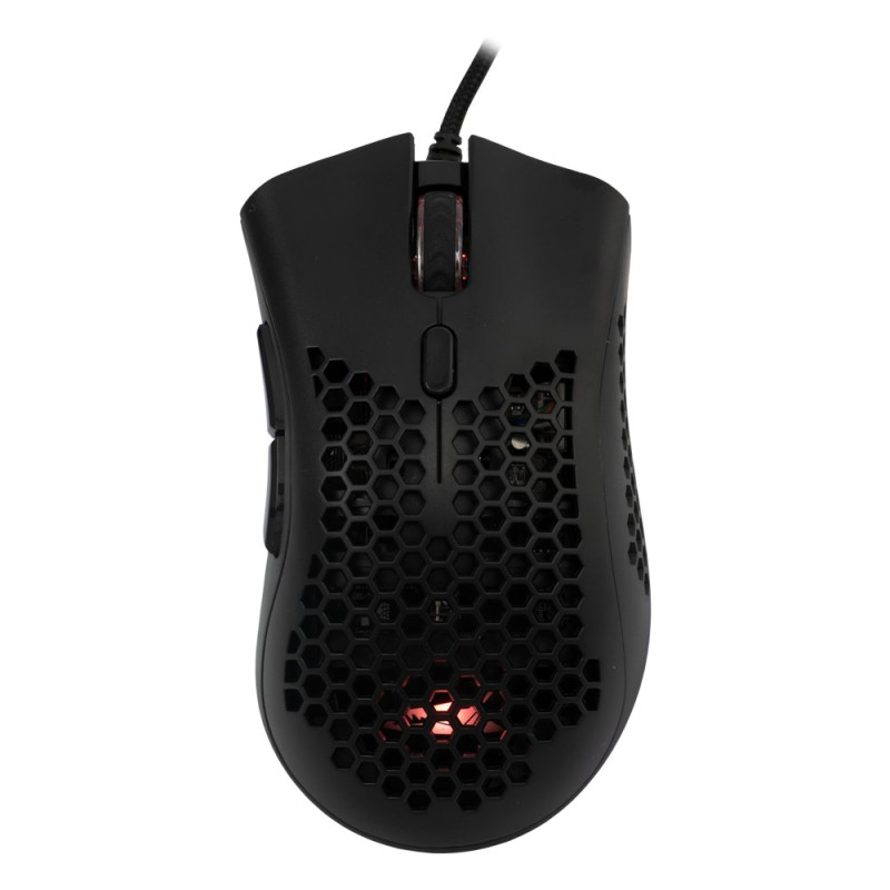 Baracuda CORAL RGB  Bedrade Gaming Muis  USBA  12800 DPI  Zwart