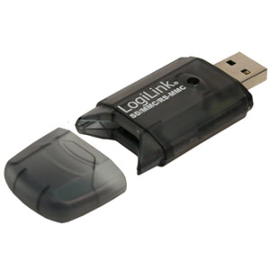 LogiLink USB 2.0 Geheugenkaartlezer  Externe Stick  SD/MMC  Zwart
