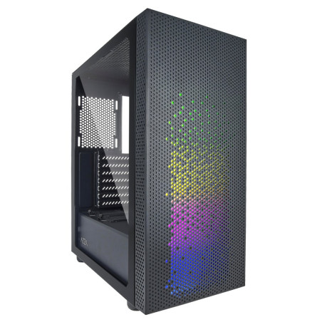 Azza Celesta RGB  Midi Tower Case  Zwart