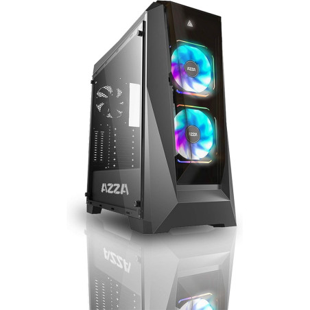 Azza Chroma 410B  Midi Tower Case  Zwart