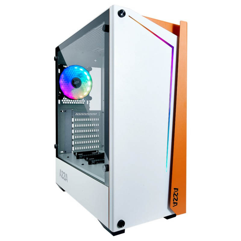 Azza Apollo 430 RGB  Midi Tower Case  Wit