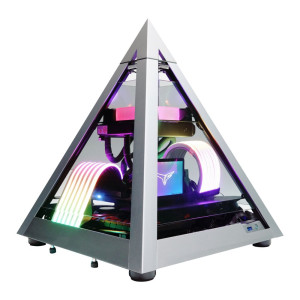 Azza Pyramid Mini  Mini-ITX Case  Grijs/Zwart