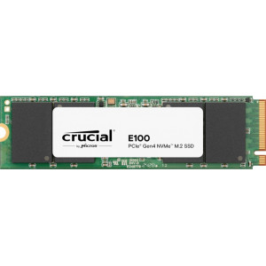 Crucial E100 2TB  PCIe NVMe SSD  Gen4 M.2  7.400 MB/s lezen  7.000 MB/s schrijven
