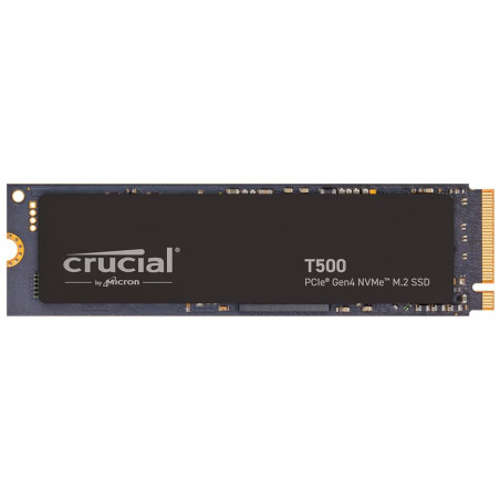 Crucial T500  2 TB NVMe SSD  M.2 Gen 4  7.400 MB/s Lezen  7.000 MB/s Schrijven