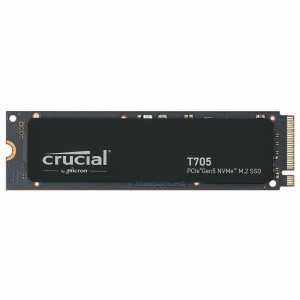 Crucial T705  2 TB NVMe SSD  M.2 Gen5  tot 14.500 MB/s Lezen  tot 12.700 MB/s Schrijven
