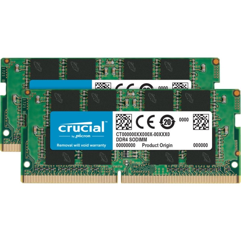 Crucial  16GB 2x8GB DDR4  3200MHz  SODIMM  CL22  Geheugenmodule  RAM