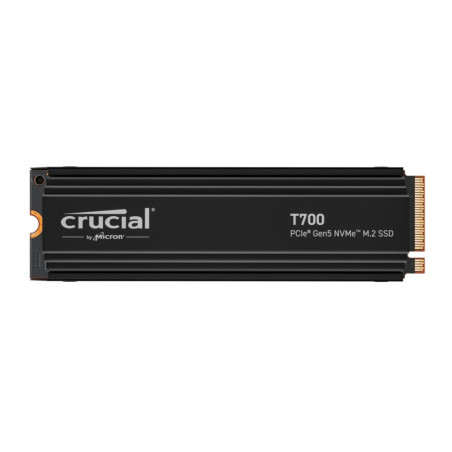 Crucial T700  4TB NVMe SSD  M.2 Gen5  12.400MB/s Lezen  11.800MB/s Schrijven  Heatsink