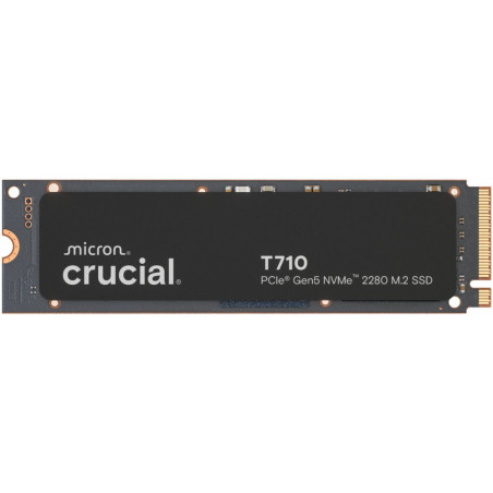 Crucial T710  4 TB NVMe SSD  M.2  Gen5  14.500 MB/s Lezen  12.700 MB/s Schrijven