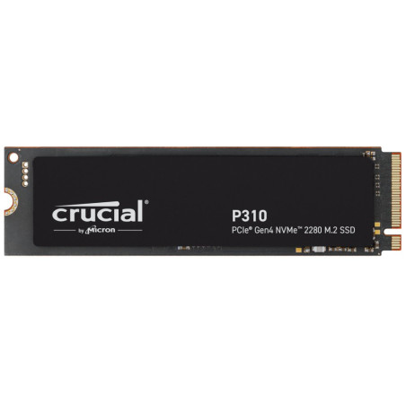 Crucial P310  500GB NVMe SSD  M.2 Gen4  tot 6.600 MB/s Lezen  tot 3.500 MB/s Schrijven