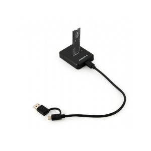 Gembird DDU3M2 M2 SATA NVMe SSD Docking Station USB 32 Gen 1 TypeC