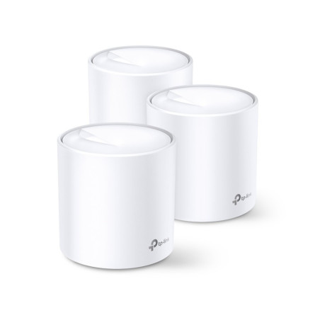TP-Link Deco X20 (3-pack)  Dual-band WiFi 6 Mesh Router  Gigabit Ethernet  AX1800