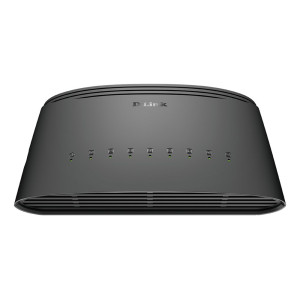 D-Link DGS-1008D/E  Unmanaged L2 Switch  8 Poorten  Gigabit Ethernet (10/100/1000 Mbps)  Zwart