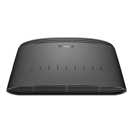 D-Link DGS-1008D/E  Unmanaged L2 Switch  8 Poorten  Gigabit Ethernet (10/100/1000 Mbps)  Zwart