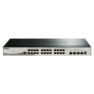 D-Link DGS-1510-28X Managed L3 Stackable Smart Switch 28 Poorten Gigabit Ethernet (10/100/1000 Mbps) 24x RJ45 4x SFP