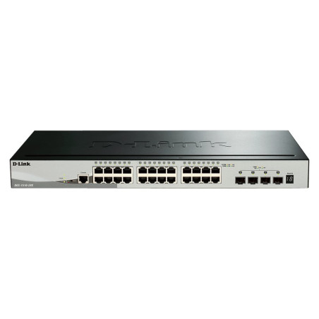 D-Link DGS-1510-28X Managed L3 Stackable Smart Switch 28 Poorten Gigabit Ethernet (10/100/1000 Mbps) 24x RJ45 4x SFP
