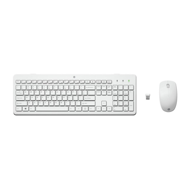 HP 230  Draadloze Muis- en Toetsenbordcombo  USB  QWERTY  Wit